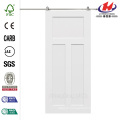 32 in. x 80 in. Craftsman Smooth Composite Barn Door with Sliding Door Hardware Kit